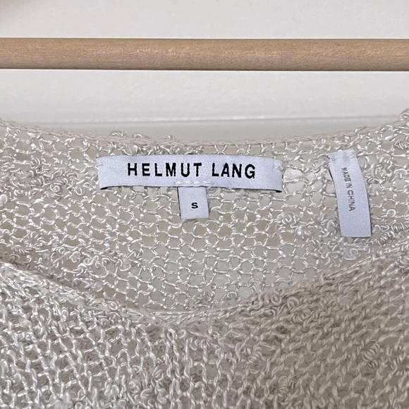 Helmut Lang 100% Silk Knit Sweater - Picture 3 of 4